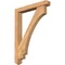 Ekena Millwork Imperial Arts and Crafts Smooth Bracket w/ Offset Brace, Western Red Cedar, 5 1/2"W x 36"D x 48"H BKT0604X36X48IMP03SWR - alternate 1
